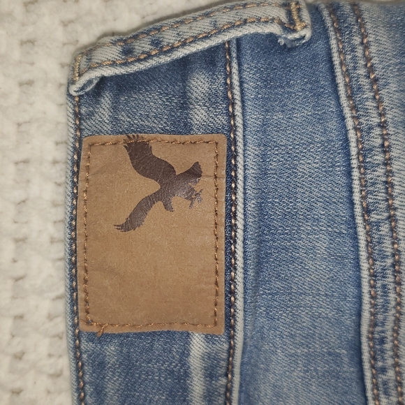 American Eagle Midi AEO Denim Cafe Shorts - Picture 5 of 12